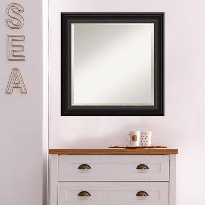 Specchio da parete per bagno bisellato - Cornice in bronzo oliato Trio - Cornice in bronzo oliato Trio