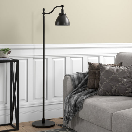 Lampada da terra alta Beverly 65 con paralume in metallo