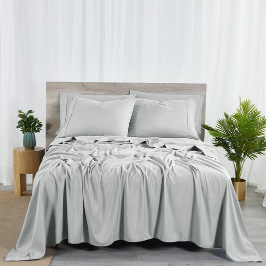 Set di lenzuola Bibb Home in rayon di bambù, 6 pezzi, 2000 pezzi