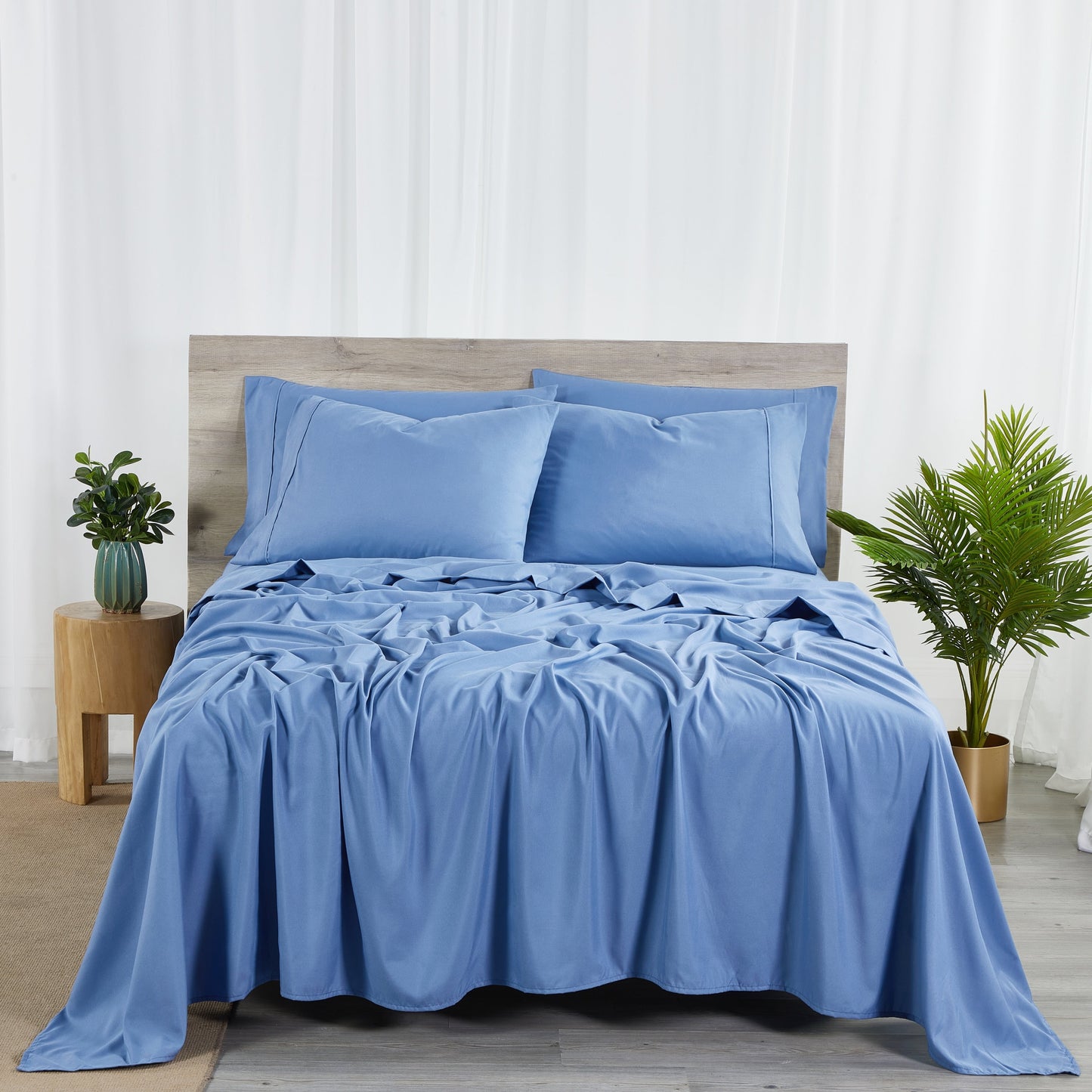 Set di lenzuola Bibb Home in rayon di bambù, 6 pezzi, 2000 pezzi