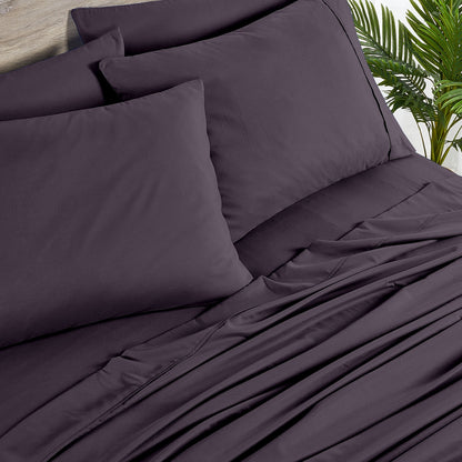 Set di lenzuola Bibb Home in rayon di bambù, 6 pezzi, 2000 pezzi