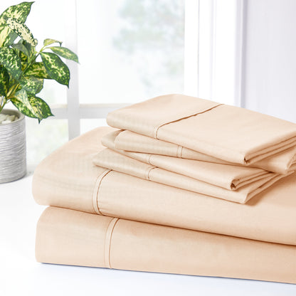 Set di lenzuola Bibb Home in rayon di bambù, 6 pezzi, 2000 pezzi