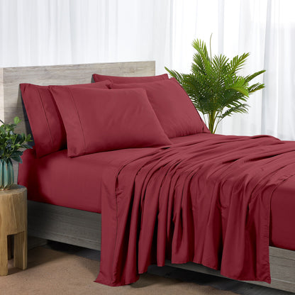 Set di lenzuola Bibb Home in rayon di bambù, 6 pezzi, 2000 pezzi