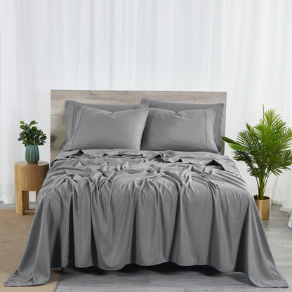Set di lenzuola Bibb Home in rayon di bambù, 6 pezzi, 2000 pezzi