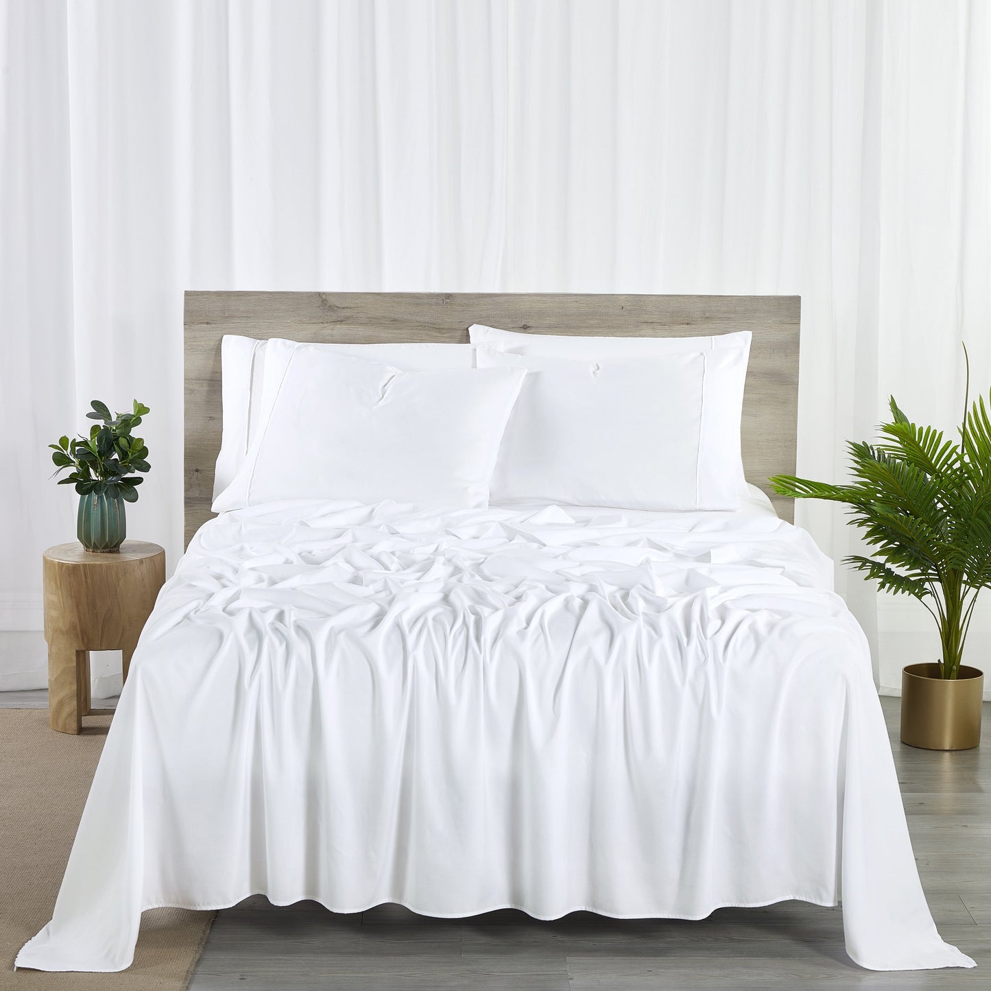 Set di lenzuola Bibb Home in rayon di bambù, 6 pezzi, 2000 pezzi