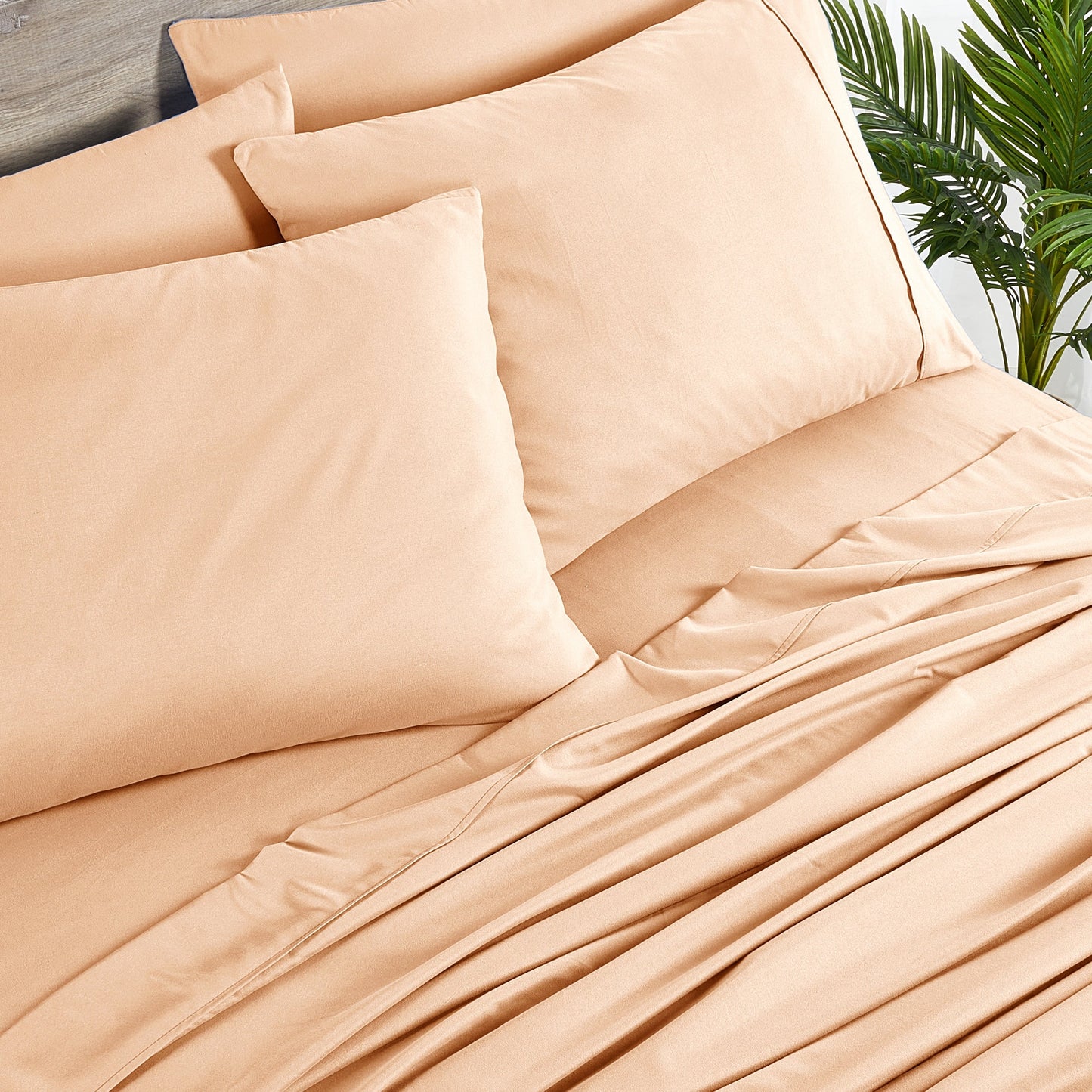 Set di lenzuola Bibb Home in rayon di bambù, 6 pezzi, 2000 pezzi