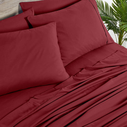 Set di lenzuola Bibb Home in rayon di bambù, 6 pezzi, 2000 pezzi