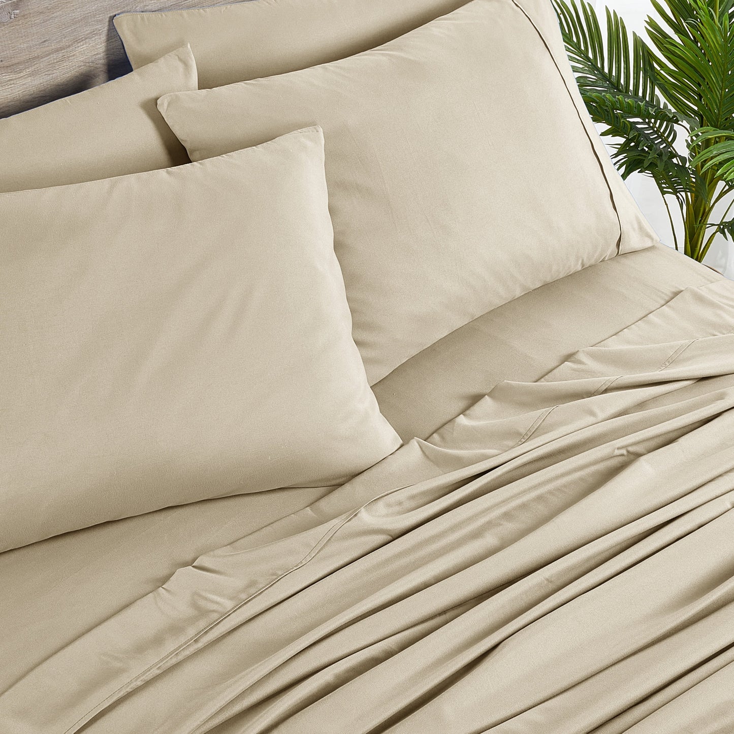 Set di lenzuola Bibb Home in rayon di bambù, 6 pezzi, 2000 pezzi