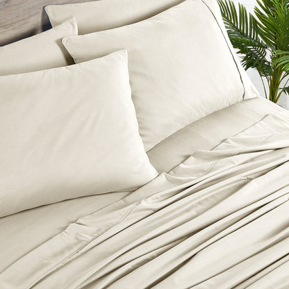 Set di lenzuola Bibb Home in rayon di bambù, 6 pezzi, 2000 pezzi