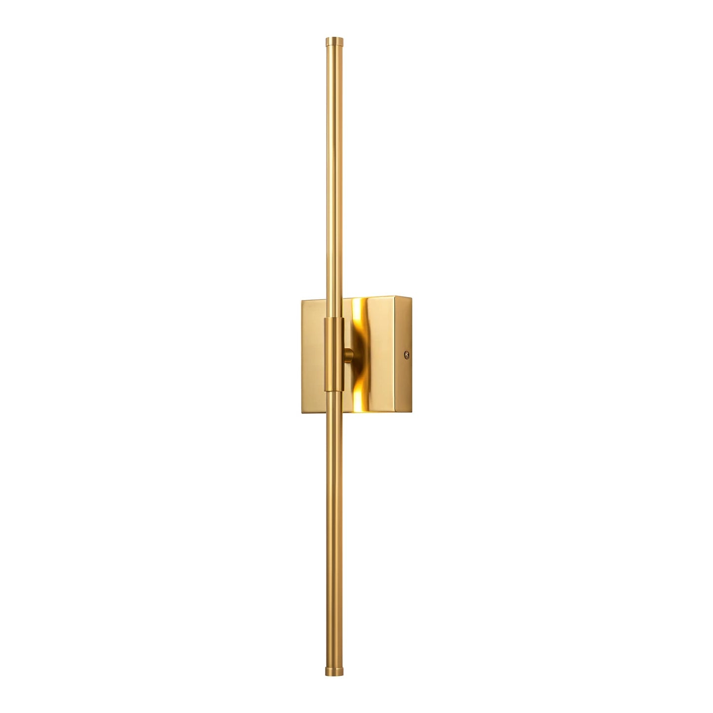 Applique da parete moderna a striscia lineare lunga nera/oro/nichel, dimmerabile, con luce LED per il bagno