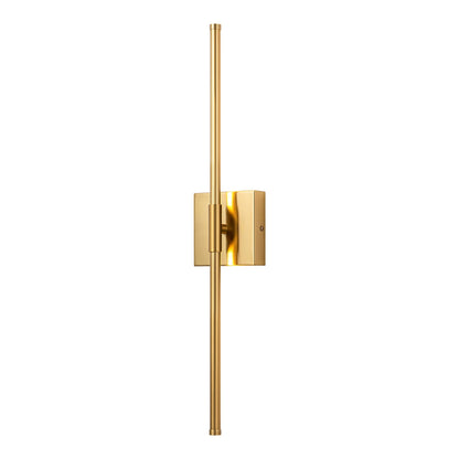 Applique da parete moderna a striscia lineare lunga nera/oro/nichel, dimmerabile, con luce LED per il bagno