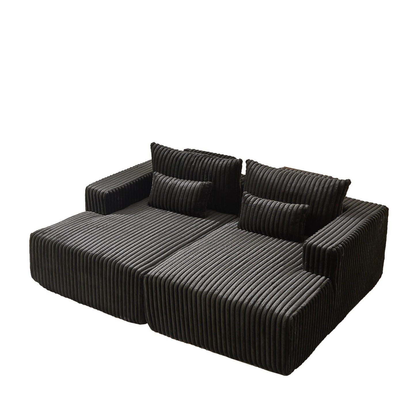 Divano letto componibile Black Cloud Plush Loveseat