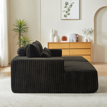 Divano letto componibile Black Cloud Plush Loveseat