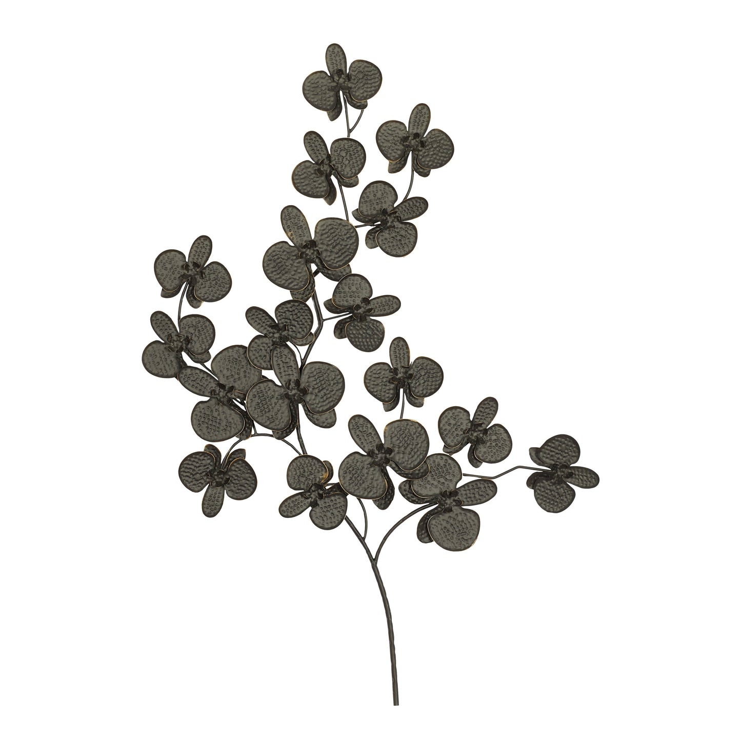 Decorazione murale contemporanea in ferro nero 46 x 31 x 3