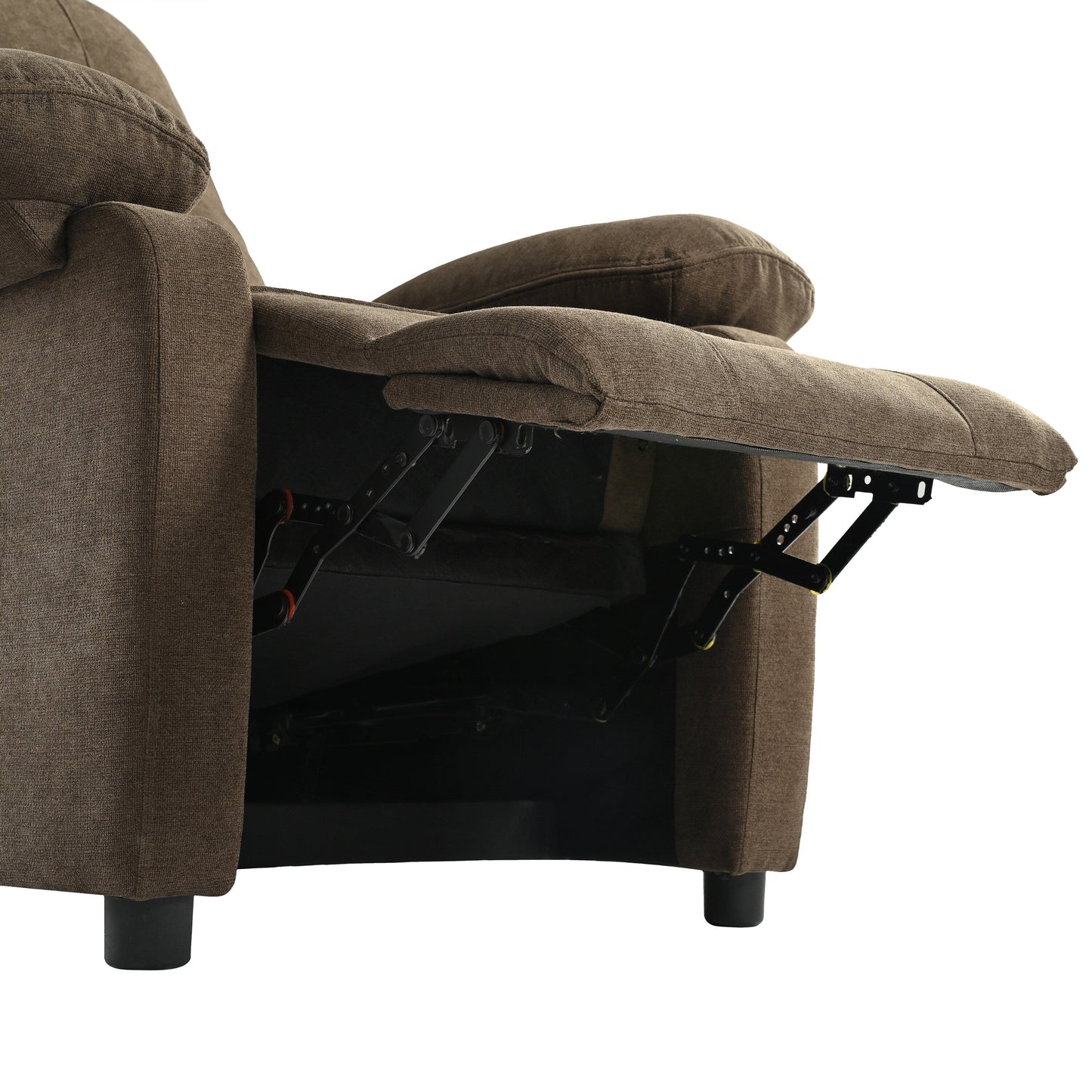 Poltrona reclinabile manuale nera con massaggio, calore e design portatile