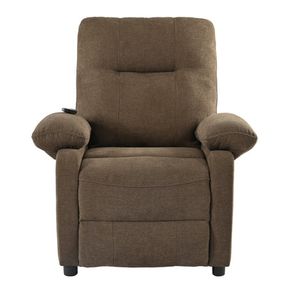 Poltrona reclinabile manuale nera con massaggio, calore, rivestimento in tessuto robusto e design portatile per il soggiorno