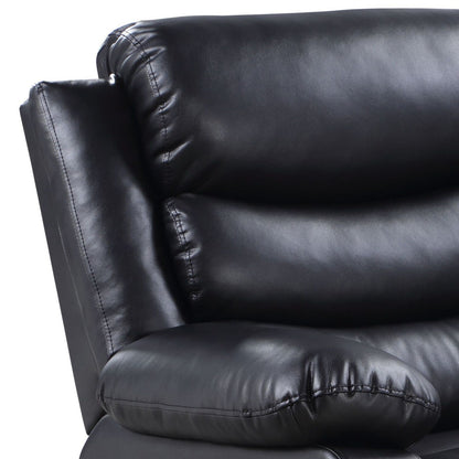 Poltrona reclinabile Power Motion in pelle sintetica nera