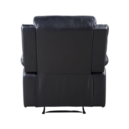 Poltrona reclinabile Power Motion in pelle sintetica nera