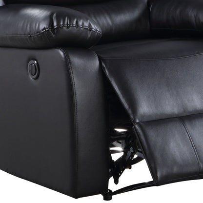Poltrona reclinabile Power Motion in pelle sintetica nera