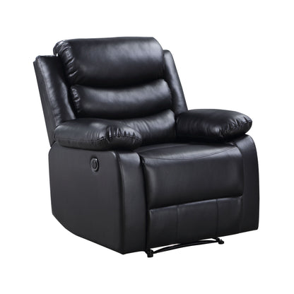 Poltrona reclinabile Power Motion in pelle sintetica nera