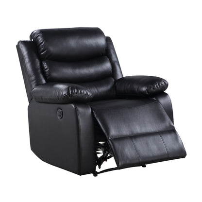 Poltrona reclinabile Power Motion in pelle sintetica nera