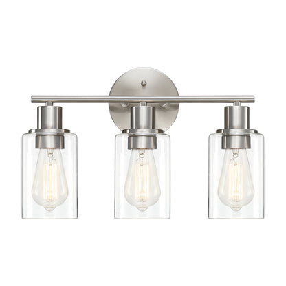 Lampada da bagno a 3 luci da 17 pollici, lampada da toeletta in bronzo oliato