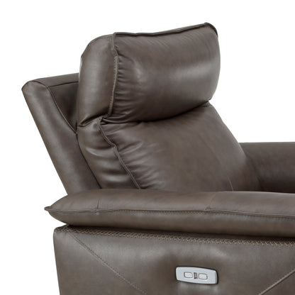Poltrona reclinabile elettrica Blythe Leather Match