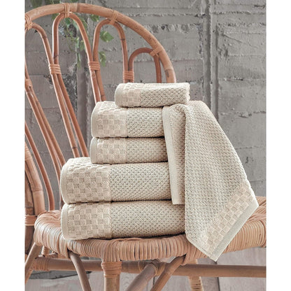 Collezione Boston Towel, lussuosi e morbidi asciugamani in cotone turco, 2 grandi asciugamani da bagno, 2 salviette e 2 asciugamani per le mani (set da 6)