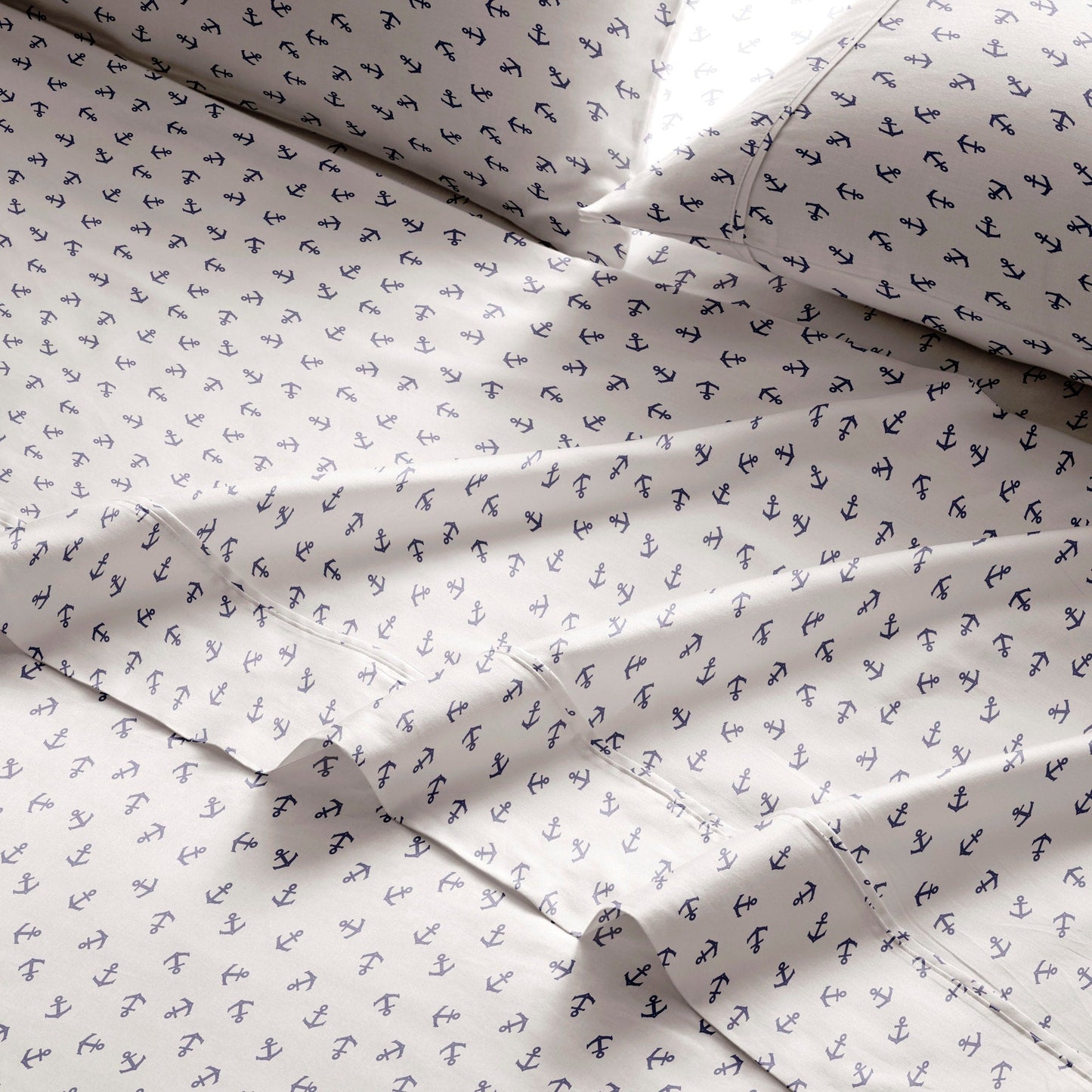 Set di lenzuola stampate in percalle di cotone Brielle Home