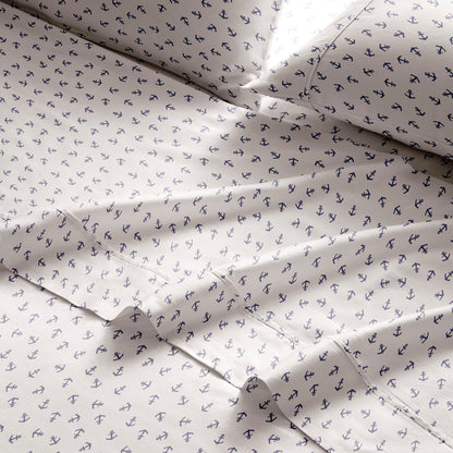 Set di lenzuola stampate in percalle di cotone Brielle Home