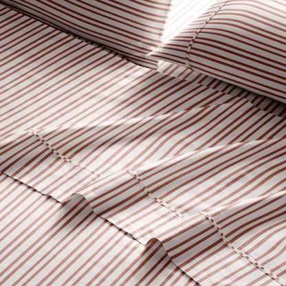 Set di lenzuola stampate in percalle di cotone Brielle Home