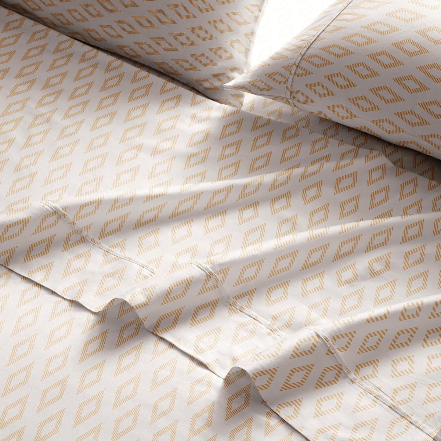 Set di lenzuola stampate in percalle di cotone Brielle Home