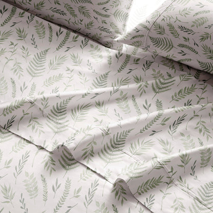 Set di lenzuola stampate in percalle di cotone Brielle Home