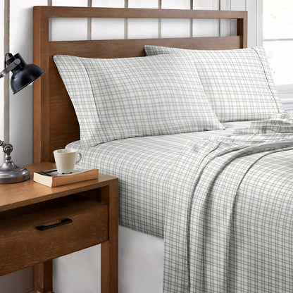 Set di lenzuola stampate in percalle di cotone Brielle Home