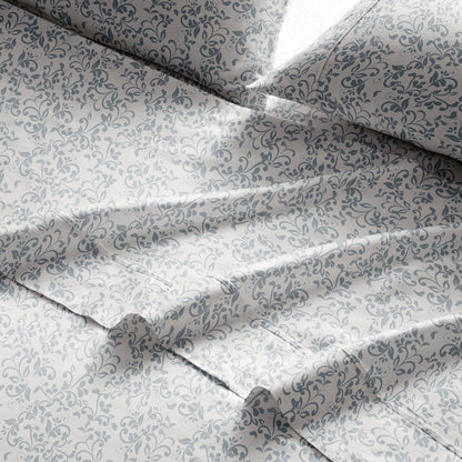Set di lenzuola stampate in percalle di cotone Brielle Home