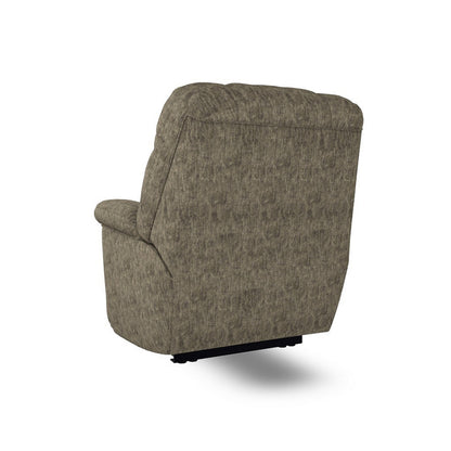 Poltrona reclinabile manuale Bril, 44 pollici, oversize, poliestere grigio talpa