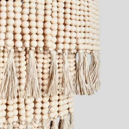 Lampadario con perline naturali Brittany di Kosas Home