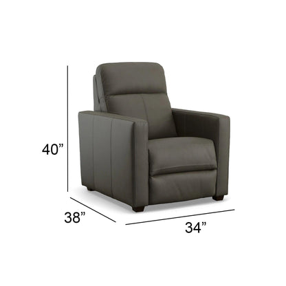 Poltrona reclinabile elettrica Broadway Premium in pelle con poggiatesta elettrico di Flexsteel