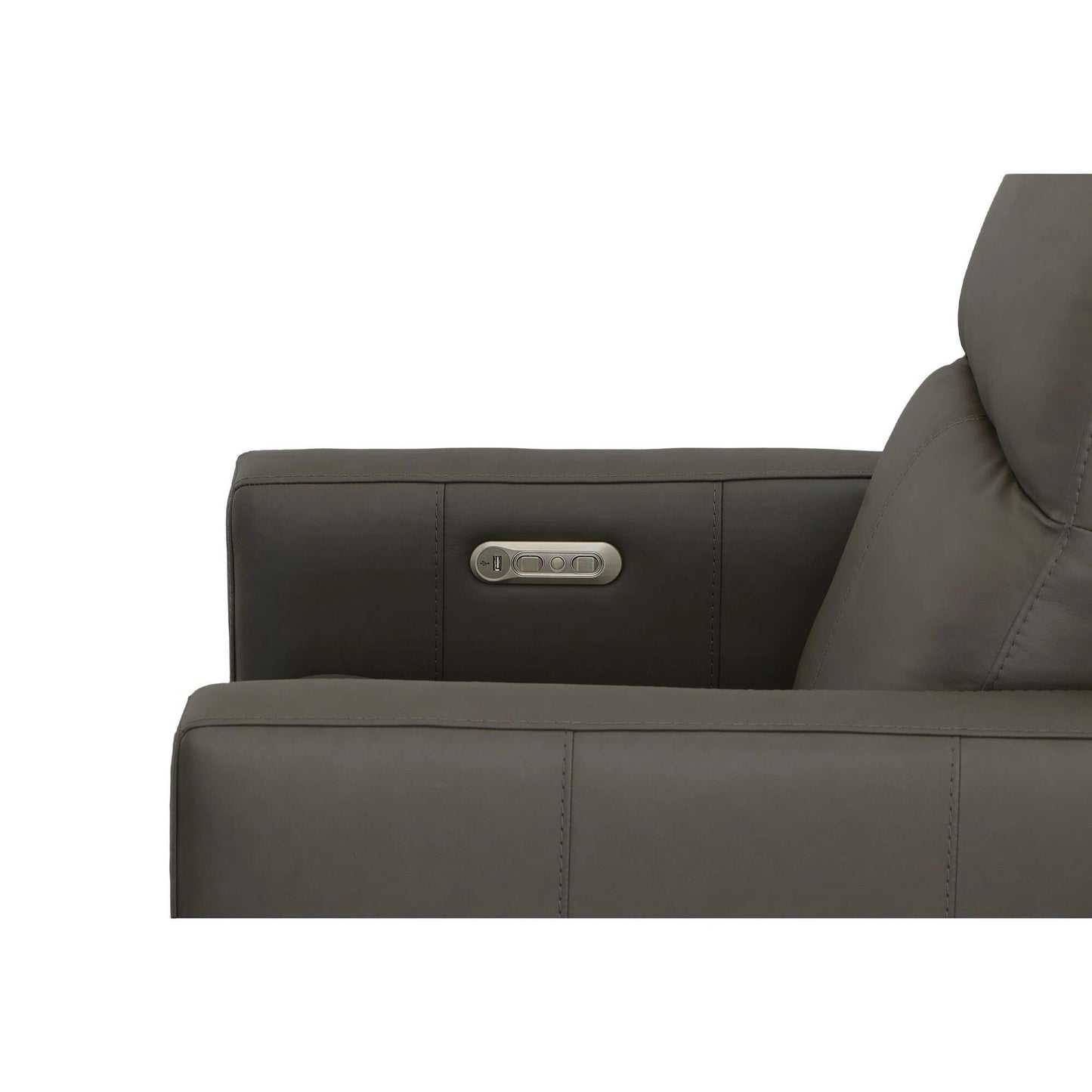 Poltrona reclinabile elettrica Broadway Premium in pelle con poggiatesta elettrico di Flexsteel