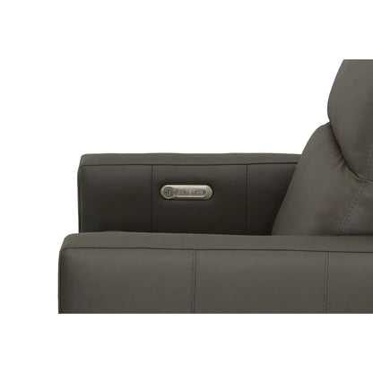 Poltrona reclinabile elettrica Broadway Premium in pelle con poggiatesta elettrico di Flexsteel