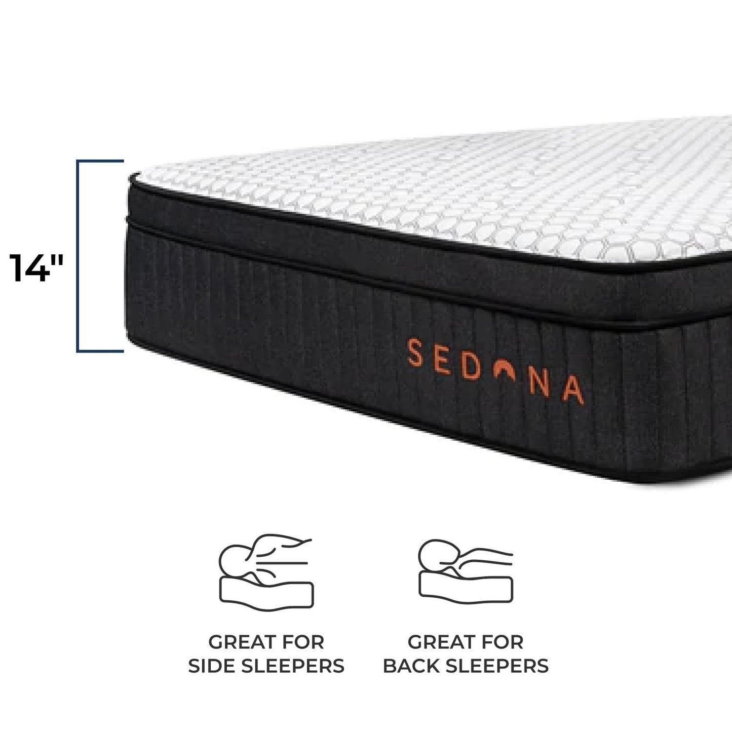 Materasso Brooklyn Bedding 14 Sedona Elite con schiuma infusa di rame