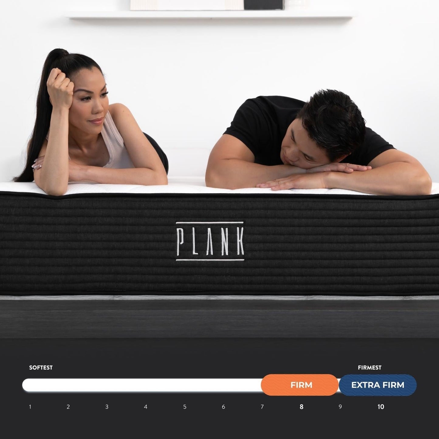 Materasso Brooklyn Bedding Plank da 11 pollici, rigido, a due lati, con parte superiore rinfrescante