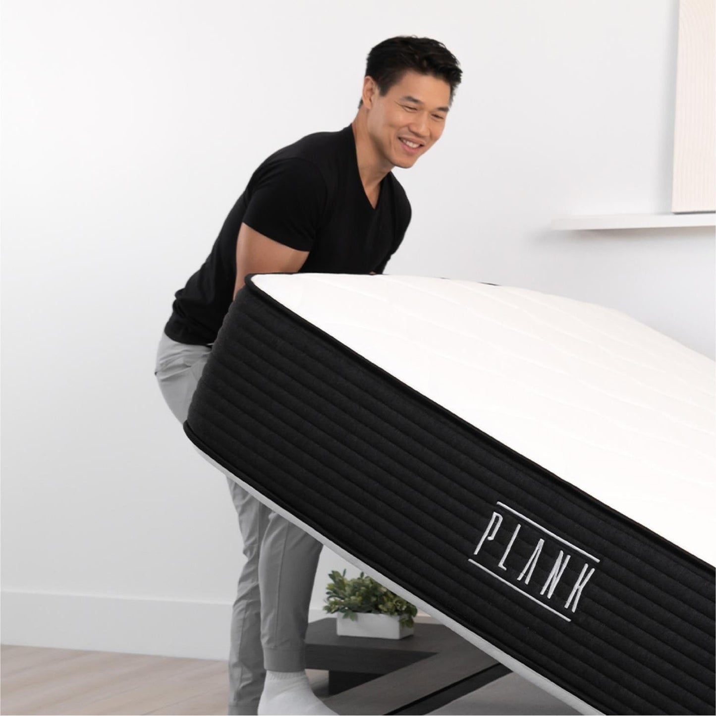 Materasso Brooklyn Bedding Plank 13 Luxe a due lati rigido/ultra rigido con fodera rinfrescante