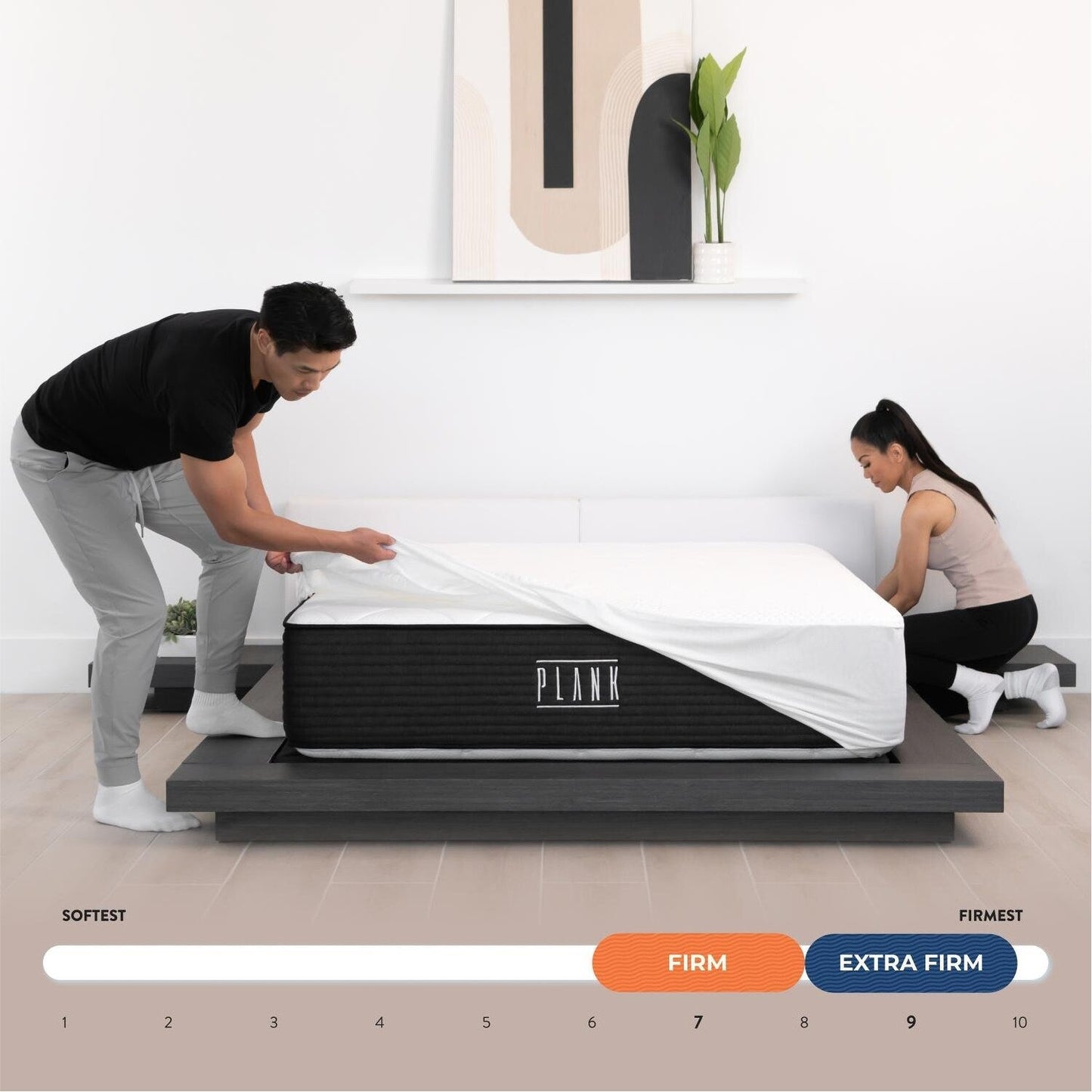 Materasso Brooklyn Bedding Plank 13 Luxe a due lati rigido/ultra rigido