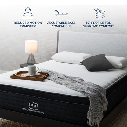 Materasso ibrido in memory foam gel Brooklyn Bedding Select 14