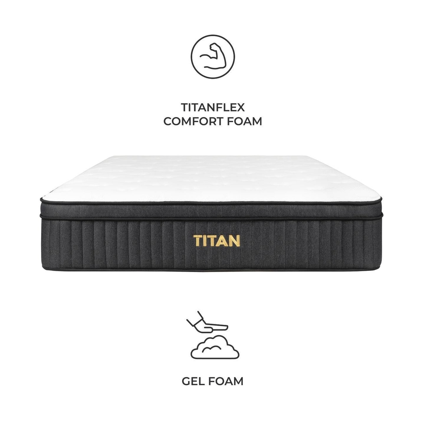 Brooklyn Bedding Titan 13 Hybrid Luxe per chi dorme in modo comodo