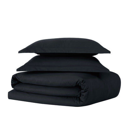 Set copripiumino in percalle di cotone a trama stretta Brooklyn Loom