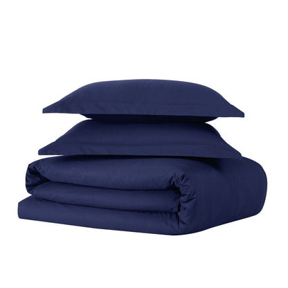 Set copripiumino in percalle di cotone a trama stretta Brooklyn Loom