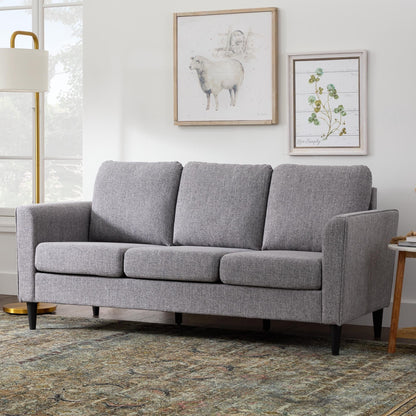 Divano imbottito con braccioli curvi Brookside Clara 73