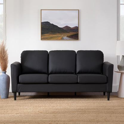 Divano imbottito con braccioli curvi Brookside Clara 73